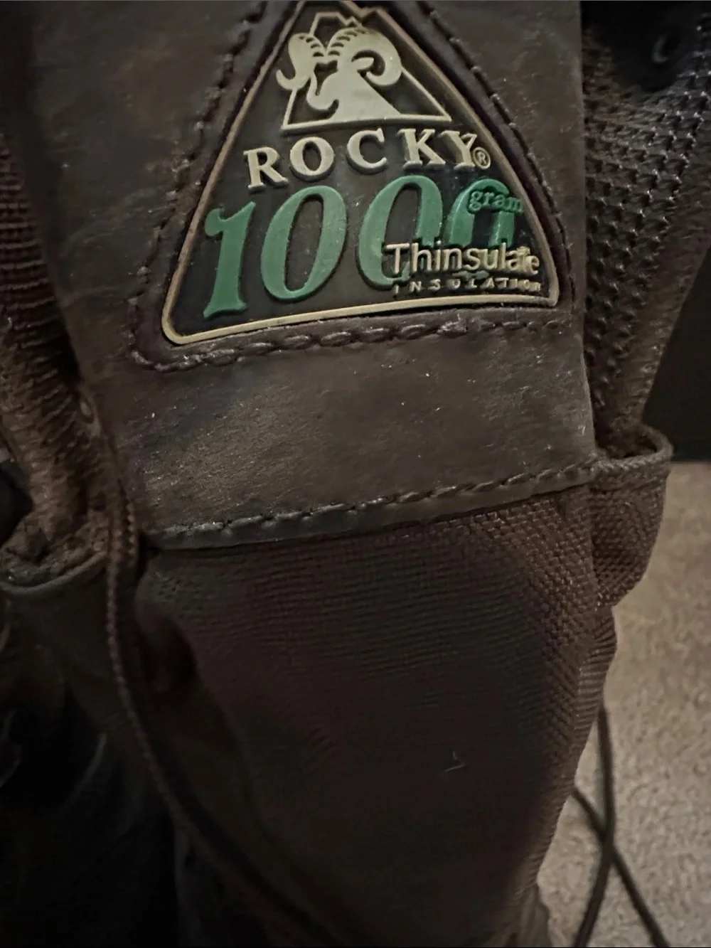 Rocky Men's Dark Brown Lace-Up Waterproof Work Boots